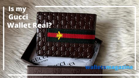 how to tell if my gucci wallet is real|gucci wallet original.